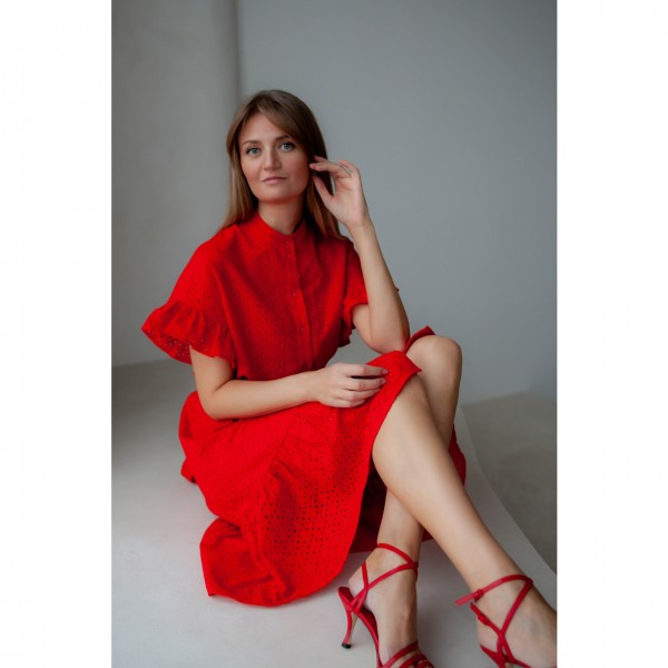 Платье «Красная незабудка»
