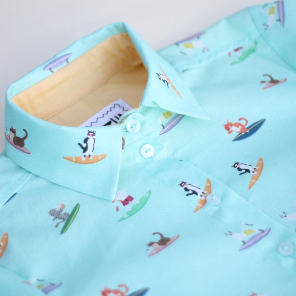 Рубашка «Коты серферы»