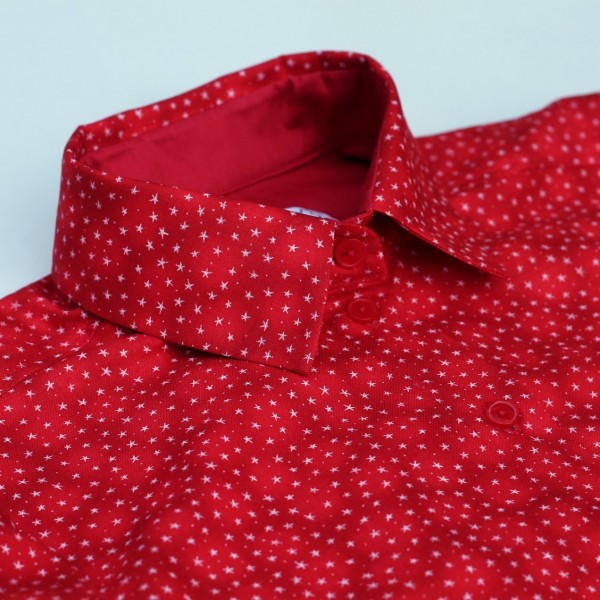 Рубашка «Звезды на красном»