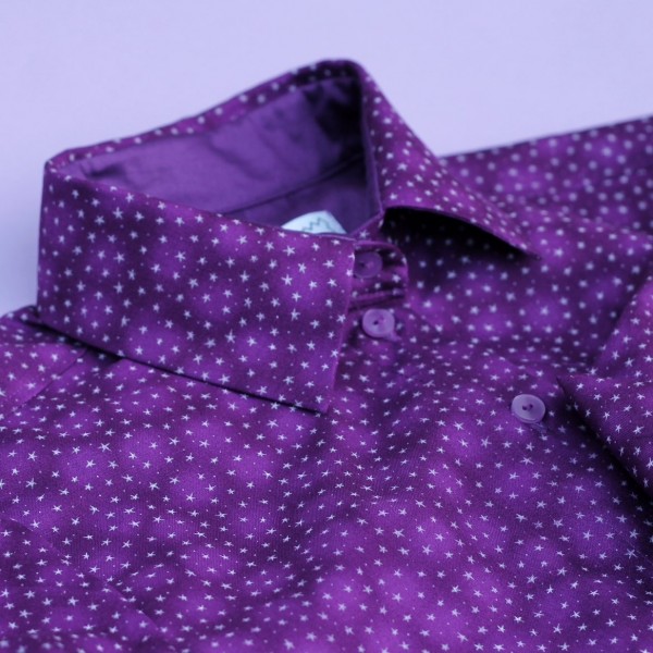 Рубашка «Звезды на фиолетовом» фото 2