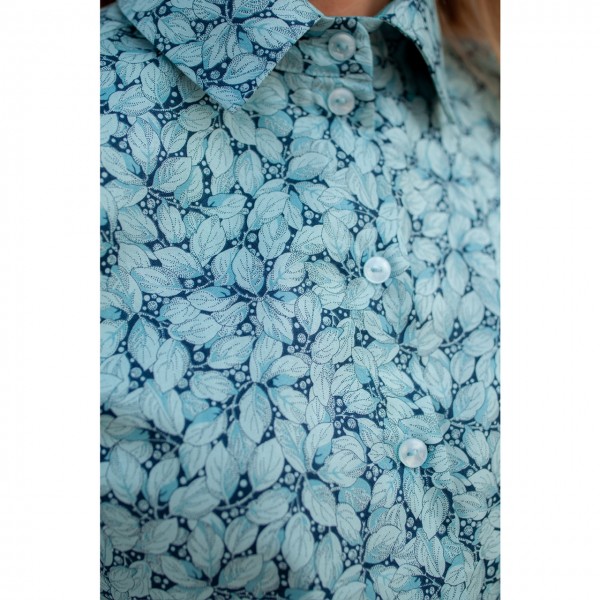 Рубашка «Морозные листочки»