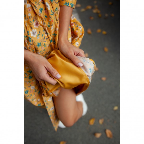 Платье из микровельвета «Тёплая осень» фото 3
