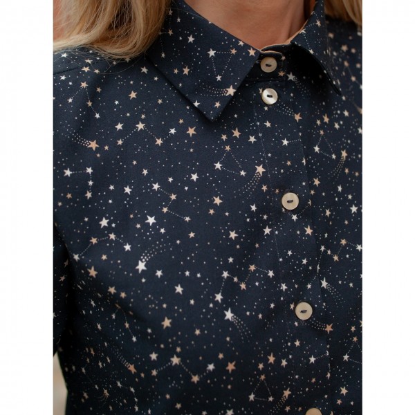 Рубашка «Звезды на черном» фото 4