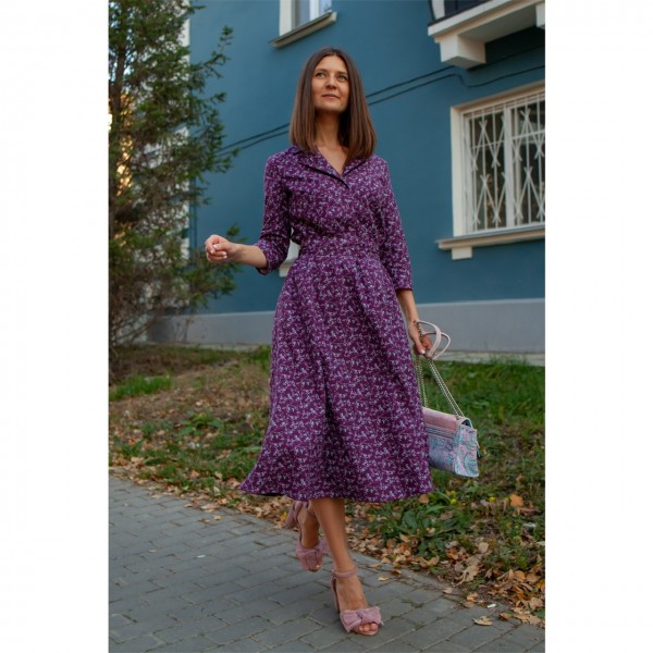 Платье из фланели «Фиолет»