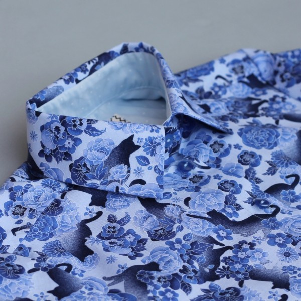 Рубашка «Синие коты» фото 2